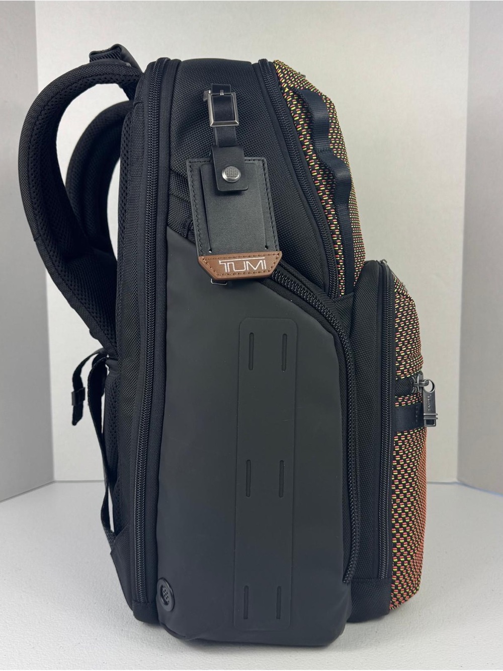 NWT TUMI Alpha Bravo Backpack Black Multi Color Trim Luxury Travel Laptop Bag